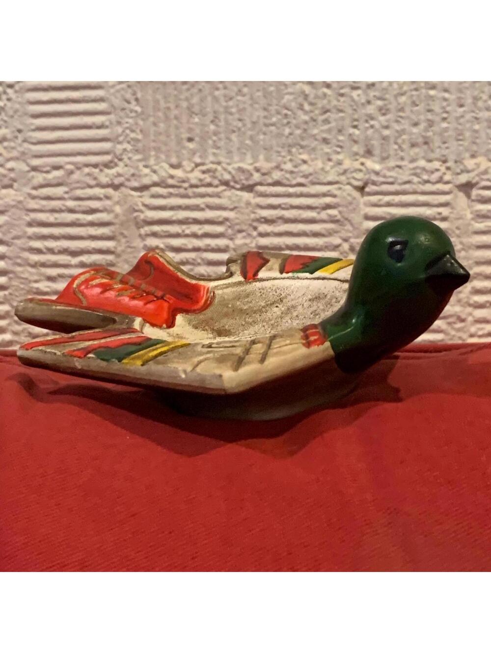 Vintage Tribal Style Bird Ashtray
